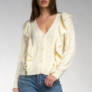 NWT - Elan Autumn Cardigan in Cream
